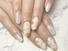 ヘアーアンドネイル ルシア(Hair&Nail Lucia)/ラメグラデ×ひまわりネイル！