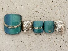 タフィーネイル 宜野湾コンベンションシティ店(TaffyNail)/フット グランドデザイン 6990円