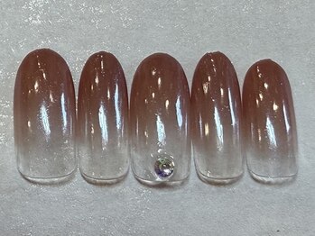 グラデ　ホワイトミラー　