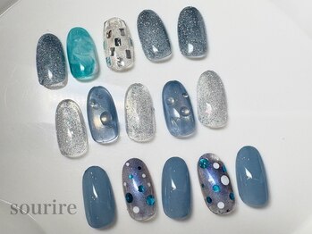スリール(sourire by PRESS NAIL&EYELASH)の写真/[写真:¥5900]何度でも同価格☆完全定額制・時短サロン◆【オフ込!定額¥4900/¥5900/¥6900(フットは+¥1000)】