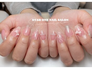 スターワン(STAR ONE)の写真/シンプルとワンホン定額両方あるデザイン！色変更できる指先で毎日を彩るサロン♪