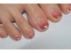 マジョラム ネイル(Marjoram Nail)の写真/持ち込みデザインもOK！シンプルフットネイルや手描きアートまで種類豊富☆