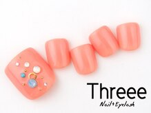 スリーネイルプラスアイラッシュ(Threee Nail+Eyelash)/ストーンアート