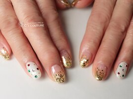 スワロ☆Xmasカラードットネイル