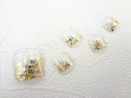 ラメグラデ×ホイル