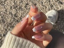 アイネイルズ 渋谷店(I nails)/【Karin.m】白フレンチ