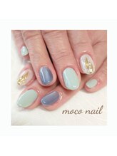 モコネイル(moco nail)/☆ワンカラー2本アート☆
