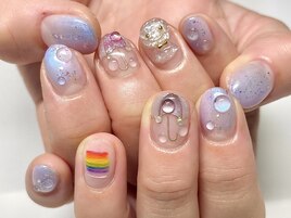 C手描きてるてるネイル11980円