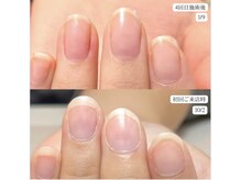 職場でネイルができない方は、自爪風マット仕上げも人気です◎