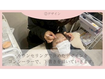 ユニブロウ 天王寺あべの店(UNI BROW)/眉毛WAX手順2:デザイン取り