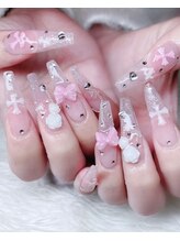 ベティネイル アイラッシュ(Betty Nail)/リボンクロムネイル スカルプ