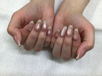 ネイルルーム 千美(room)/マグネットフレンチネイル