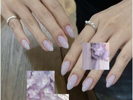 紫陽花カラーのワンカラー