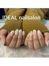 イデア(IDEAL)/クリアフラワーネイル