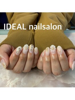 イデア(IDEAL)/クリアフラワーネイル