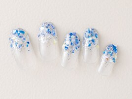 涼し気シェルネイル♪