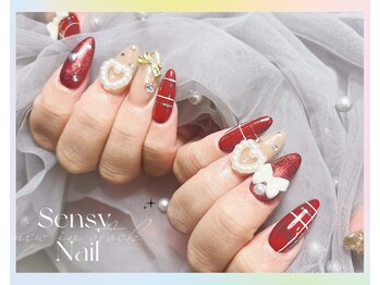 センシー ネイル スタジオ(Sensy Nail Studio)/150分 ゴージャスな自爪アート