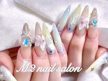 エムズ ネイルサロン(M2)/欧米風ビーチシェル夏ネイル