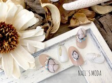 ネイルズ モダ(NAIL'S MODA)/7月の新作★ホワイト天然石