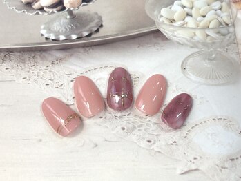 サロンドランジェ(salon de Lange)/ピンクネイル