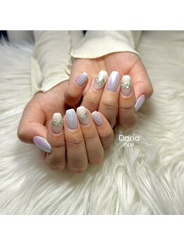 ダリア(Daria)/新作♪涼しげオーロラネイル