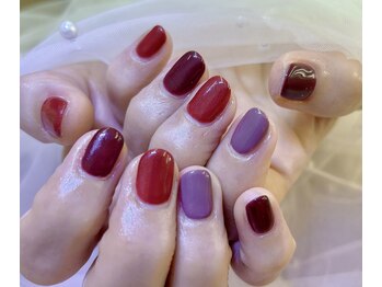 ネイルサロン ジェイ(Nail Salon J)/秋冬定額ワンカラーネイル多色