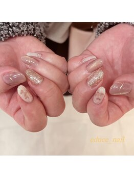 エデュース(EDUCE)/甘さ控えめ大人かわいいネイル