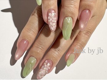 ハク ネイル バイジェービー 稲毛(hak nail byjb)/フラワーデザイン