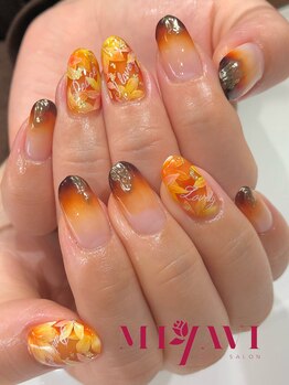 リアンブリエ(LienBriller)/紅葉ネイル