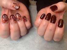 エンジェリック カラーズ(Angelic colors)/アシンメトリー　インクネイル☆