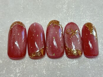 ネイルアンドアイラッシュ ネネ/ちゅるん ミラー リボン