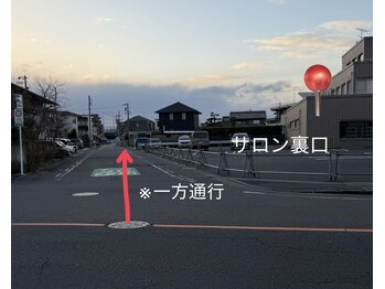 ワーブ 一宮店(worb.)/お客様駐車場のご案内道順(1)