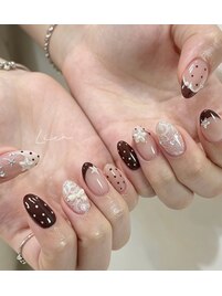 レースネイル｜フレンチ