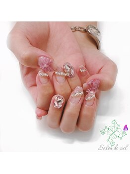 サロンドシエル(salon de ciel)/キラキラ量産型ガーリーネイル