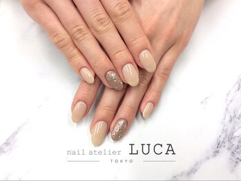 ネイルアトリエルカ(nail atelier LUCA)/s-60 大人上品ストーンネイル