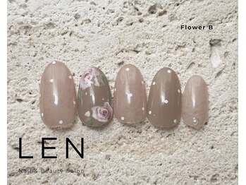 手描きフラワー