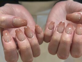 ナチュラル ピンク グラデ