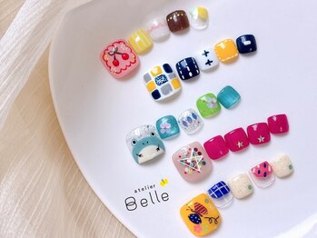 アトリエ ベル(atelier Belle)の写真/お洒落は足元から！トレンドフットネイルで、あなたの魅力を引き出します♪