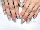 定額コース☆人魚の鱗ネイル