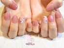【秋桜ネイル】