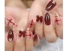 ディアリーネイル(Dearly Nail)/チェック＆リボン