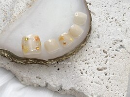 フラワーニュアンスフットネイル