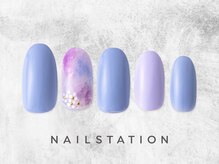 ネイルステーション アトレ四谷店(NAIL STATION)/紫陽花ネイル／パラジェル