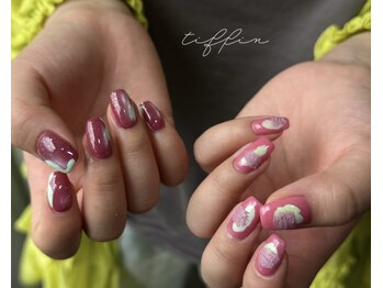 ネイルサロン ティフィン(tiffin)/~pink×mint~