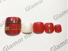グラマーネイル(Glamor nail)/☆冬こそフットネイル☆¥7500
