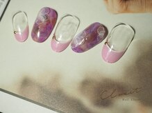 ネイルクローゼット(Nail Closet)/2月 design シースルーフラワー