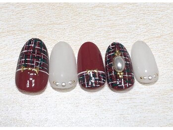 クリスタルネイル パークプレイス店/ツイードネイル