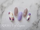 紫陽花×梅雨ネイル