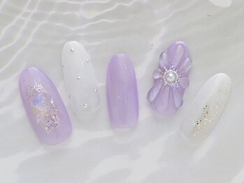 ネイルサロン ラグゼ(Nail salon Luxe)/紫陽花ネイル