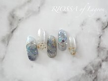 リオッサ オブ ラグーン(RIOSSA of Lagoon)/透け感キラキラネイル